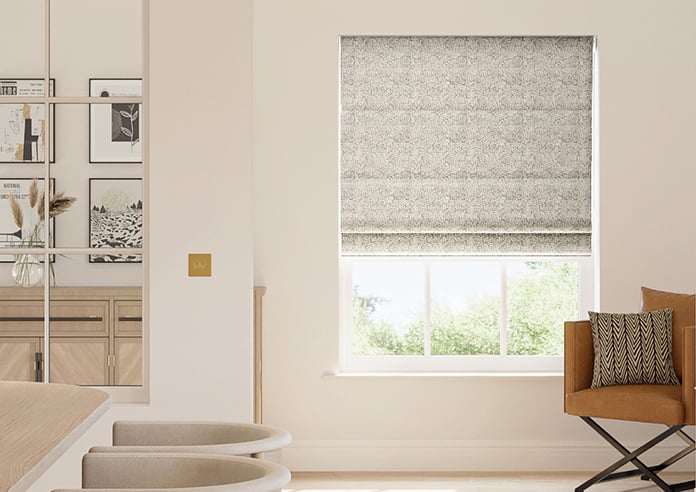 Rainfall, Cream - Motorised Roman Blind - Image 3